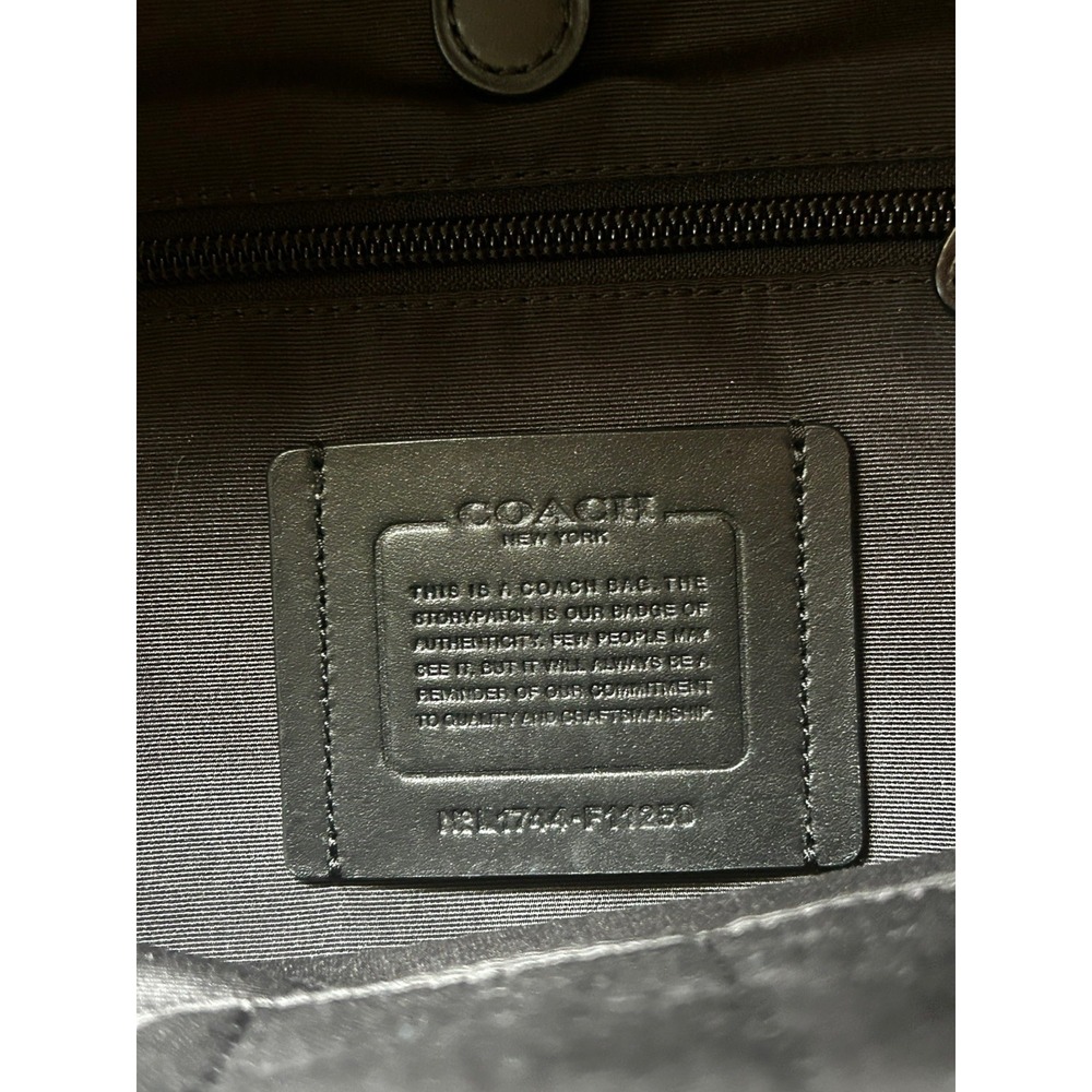 COACH Charles  Varsity Backpack Black Leather  Baseball Stitch #11250 $595 - Picture 15 of 16